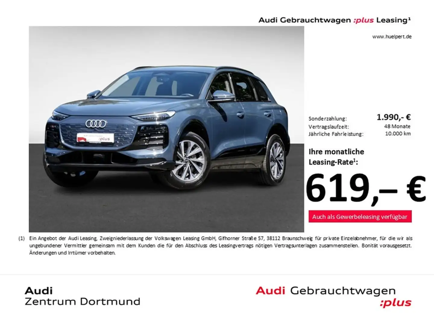 Audi Q6 e-tron quattro advanced 360°CAM LM19 E-KLAPPE Bleu - 1