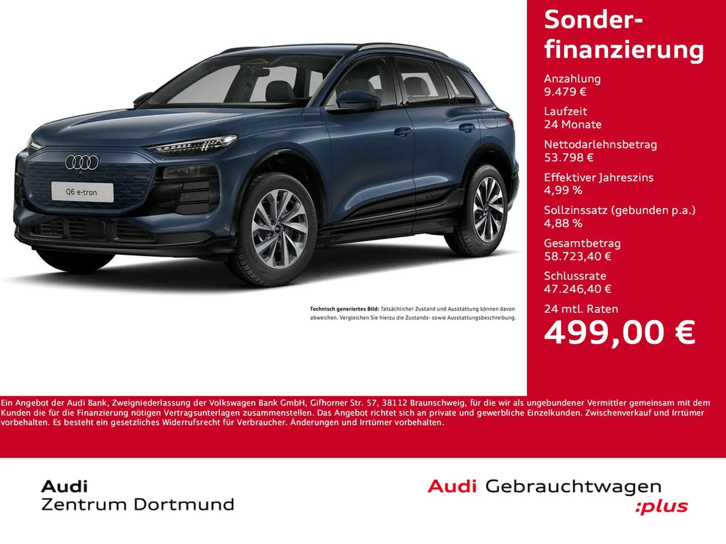 Audi Q6 e-tron quattro advanced 360°CAM LM19 E-KLAPPE Albastru - 1