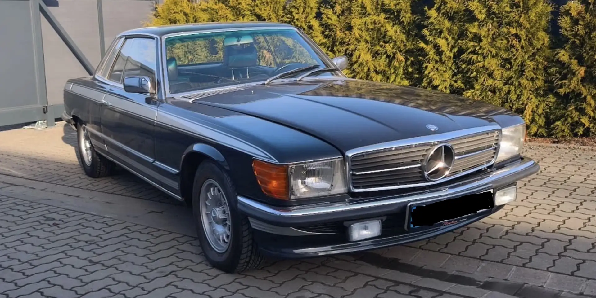 Mercedes-Benz SLC 350 V8, W107/C107, TÜV neu, Oldtimer mit H-Kennzeichen Schwarz - 1