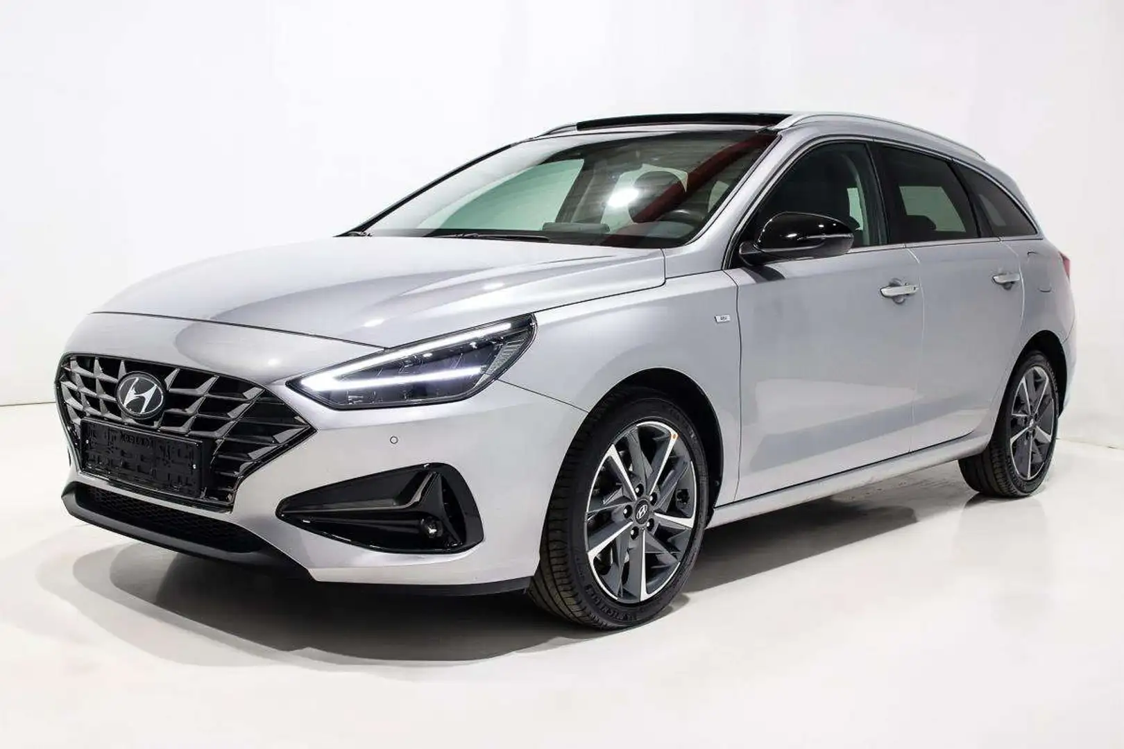 Hyundai i30 SW 1.0 T-GDi 120 MHEV AUTO CUIR TOIT PANO GPS JA17 Gris - 2