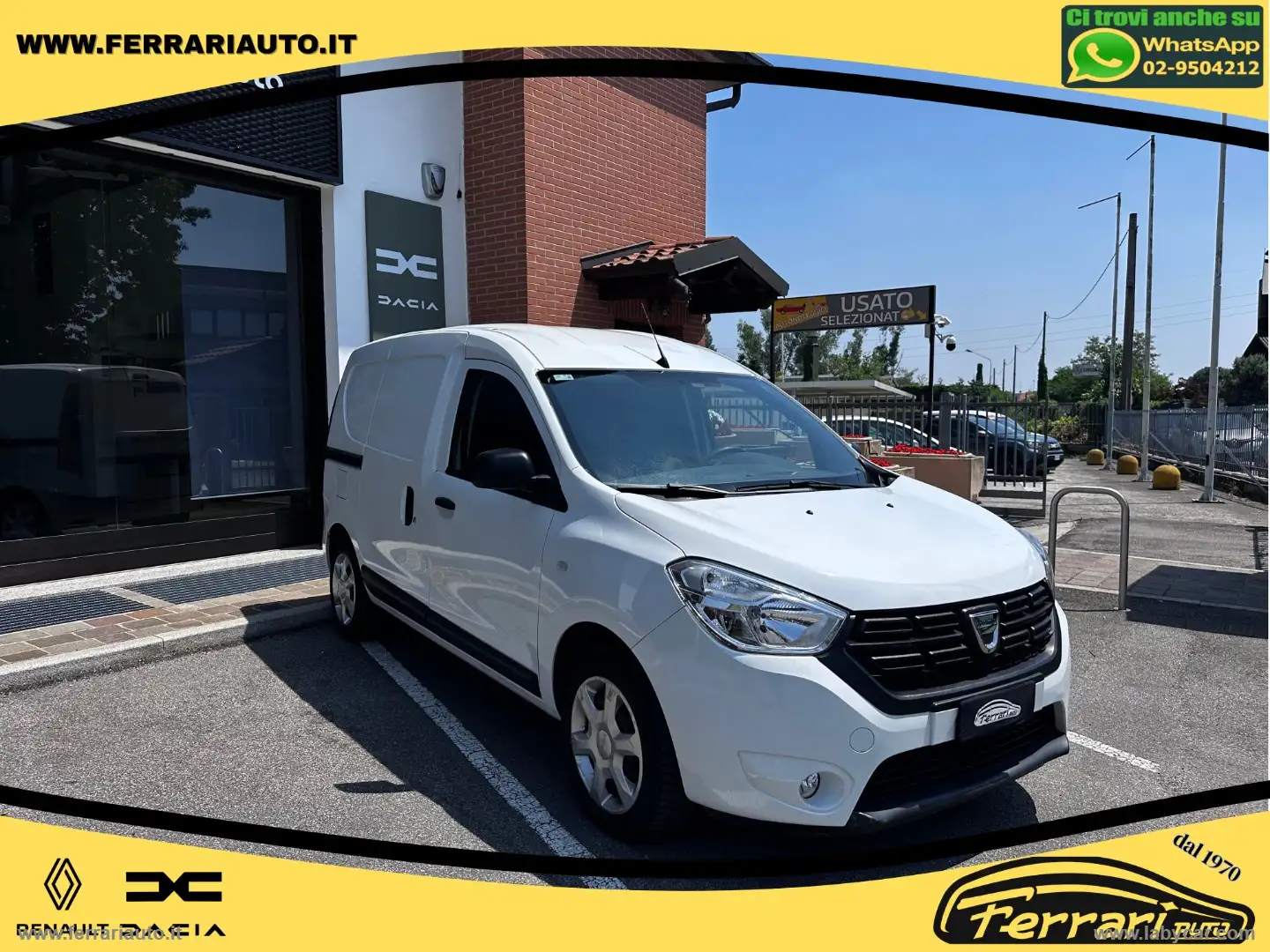 Dacia Dokker SCe 110 CV GPL Furgone Bianco - 2