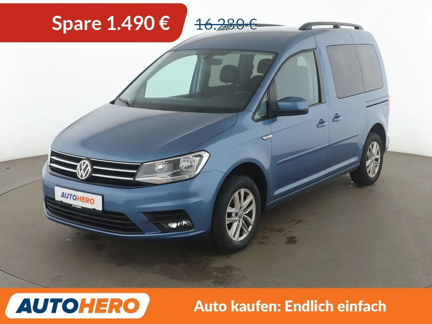 Volkswagen Caddy 2.0 TDI Comfortline BlueMotion Tech *TEMPO*PDC*SHZ Bleu - 1