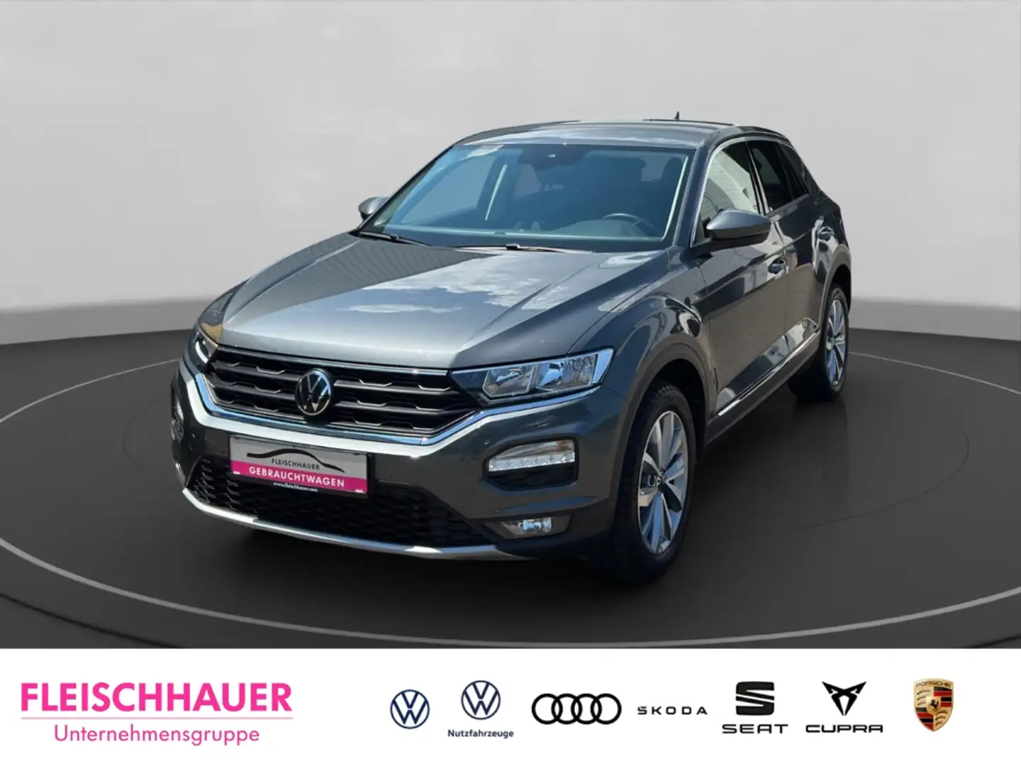 Volkswagen T-Roc Style 1,5 TSI Navi+ACC +CarPlay+PDC Grau - 1