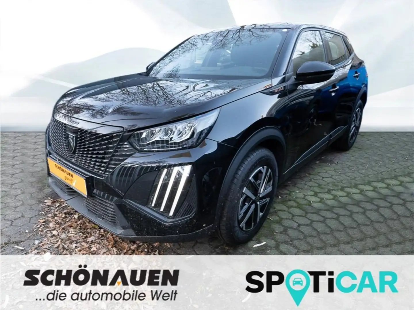 Peugeot 2008 PureTech Style +SHZ+PDC+KLIMA+CARPLAY+ISO++ Schwarz - 1