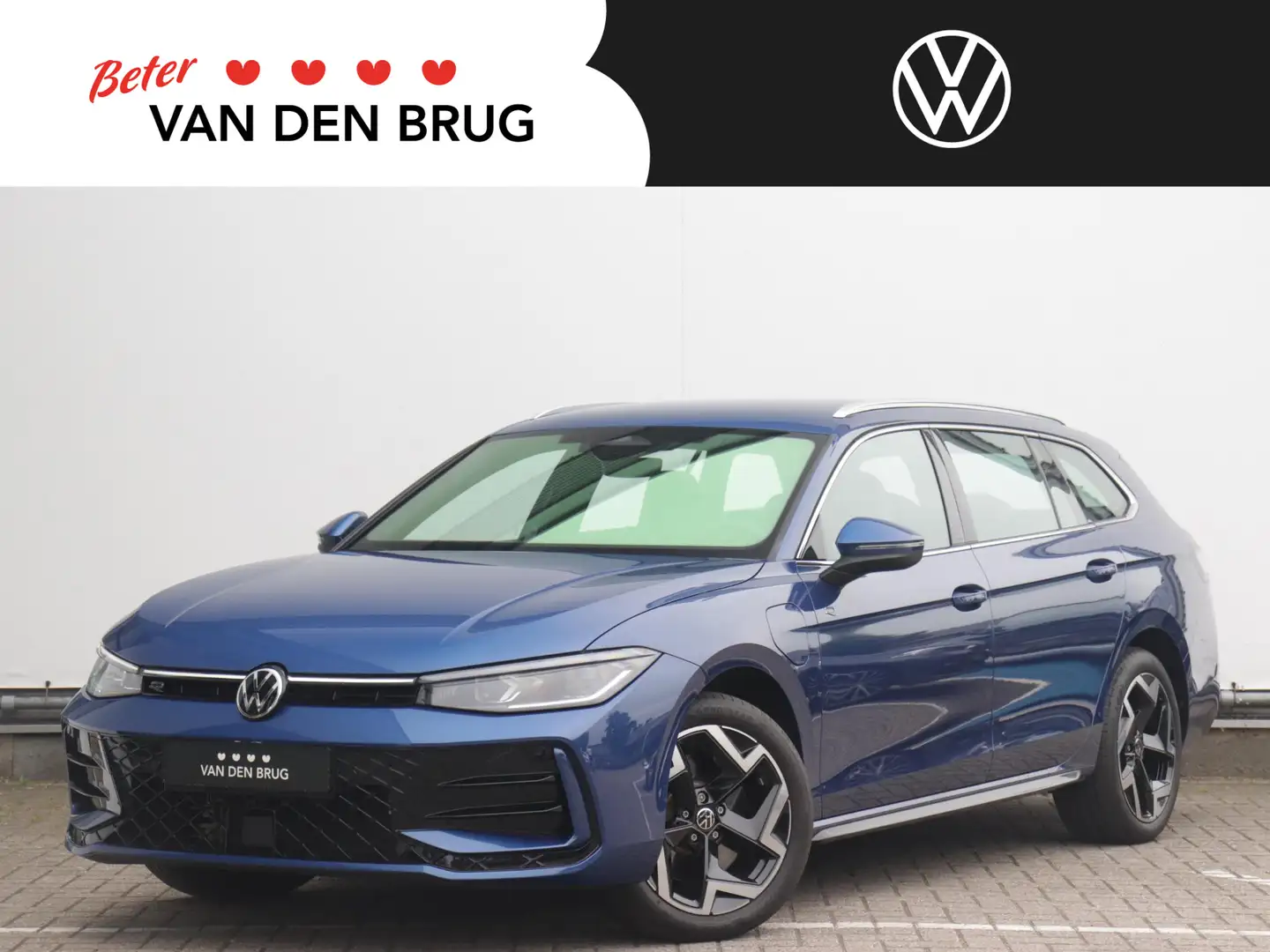 Volkswagen Passat Variant 1.5 eHybrid 272pk R-Line | Trekhaak | Stoelverwarm Blauw - 1