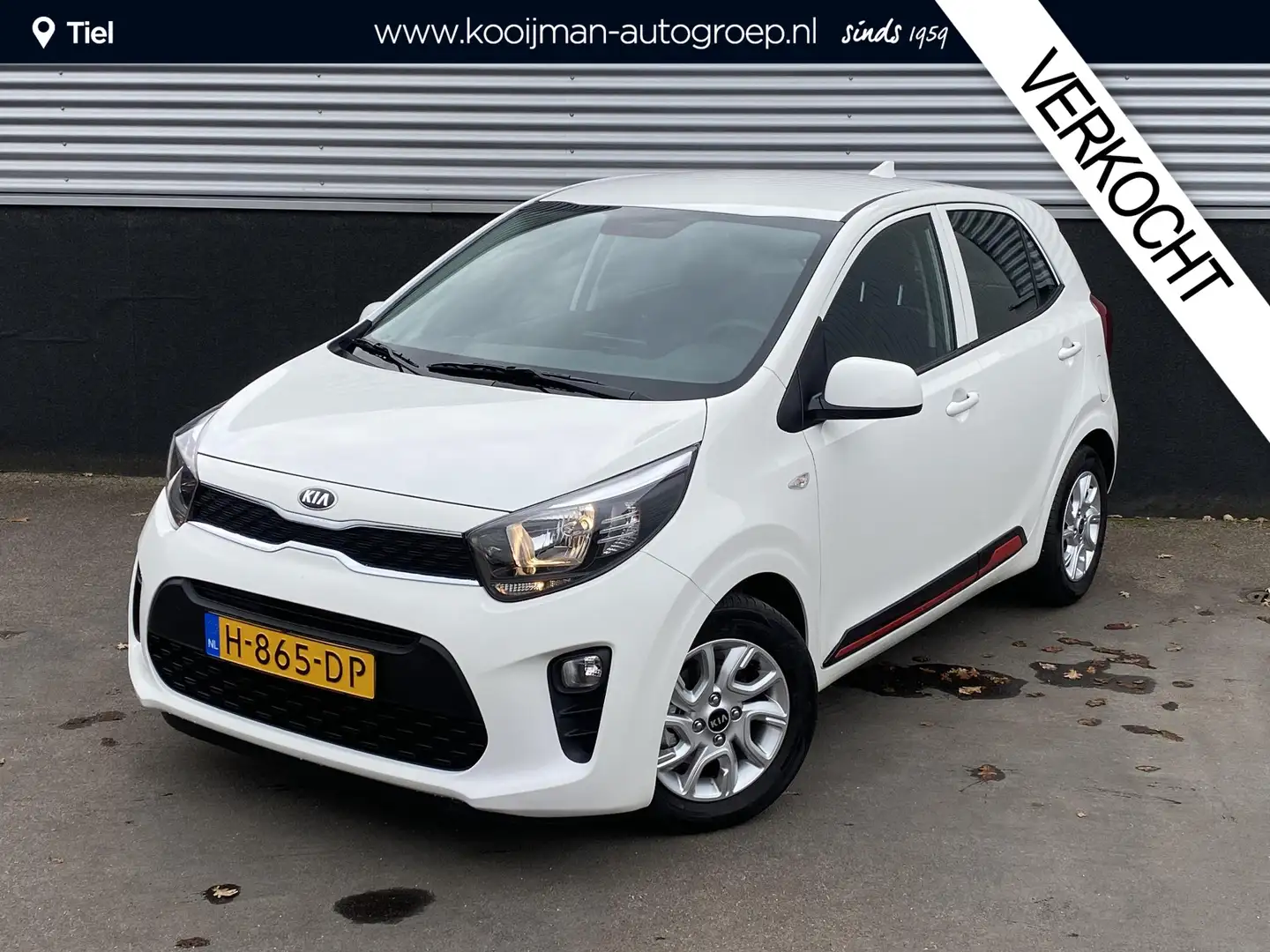 Kia Picanto 1.0 MPi DynamicLine Zeer Lage Km-stand, Achteruitr Wit - 1