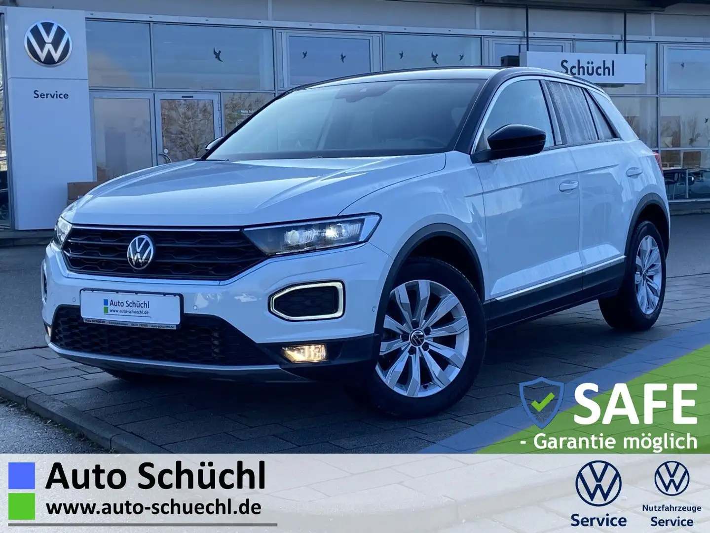 Volkswagen T-Roc 2.0 TDI DSG SPORT NAVI+LED+APP-CONNECT+PAR Weiß - 1