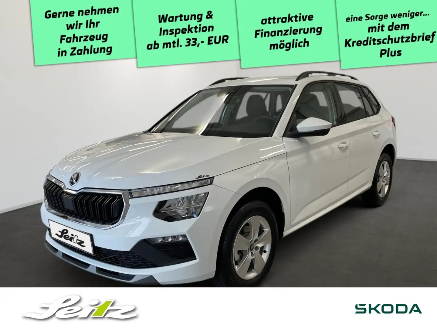 Skoda Kamiq 1.0 TSI Selection *AHK*KAMERA*LED*SITZH* Wit - 1