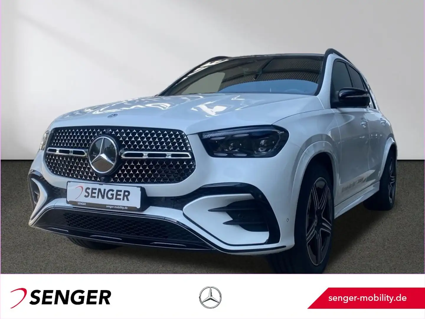 Mercedes-Benz GLE 450 d 4M AMG Multibeam Pano Distronic AHK Weiß - 1