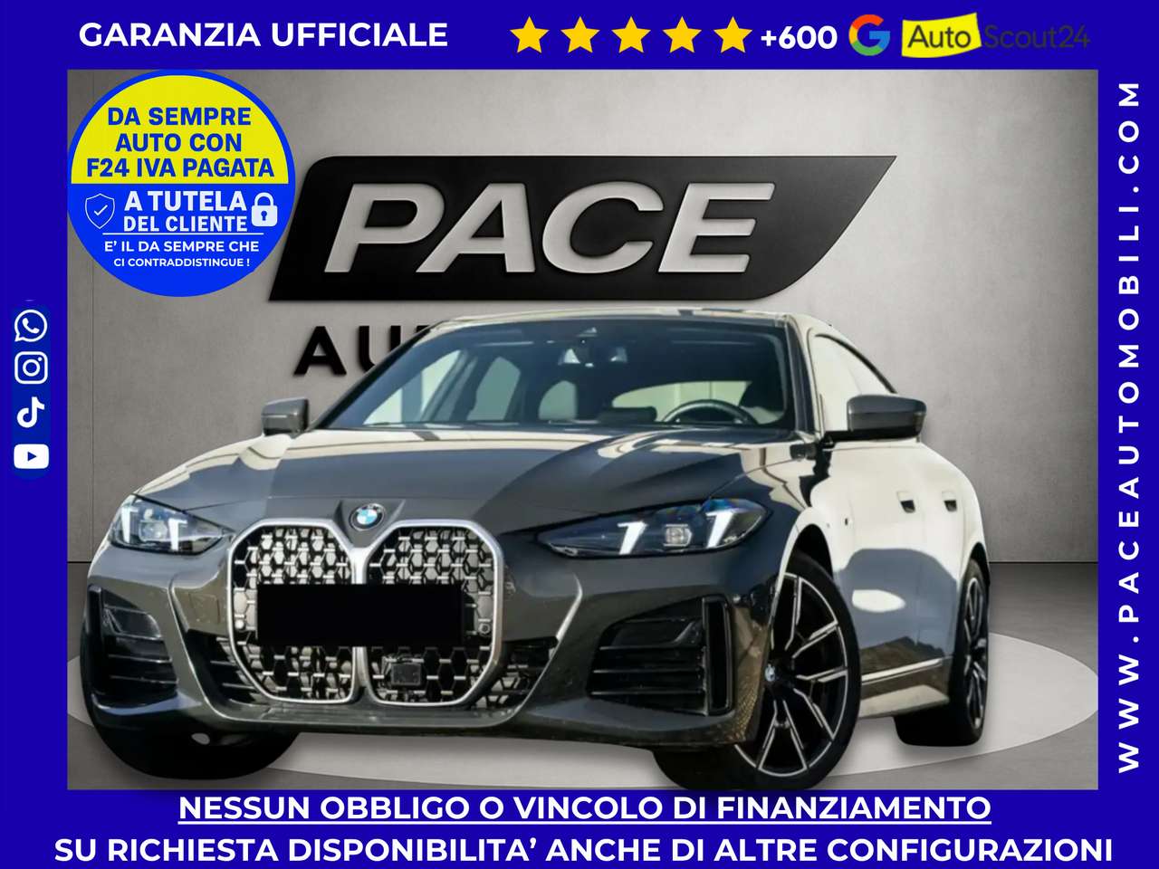 BMW 420 D GRAN COUPE MSPORT M-SPORT 19" PDC F1 TETTO LASER