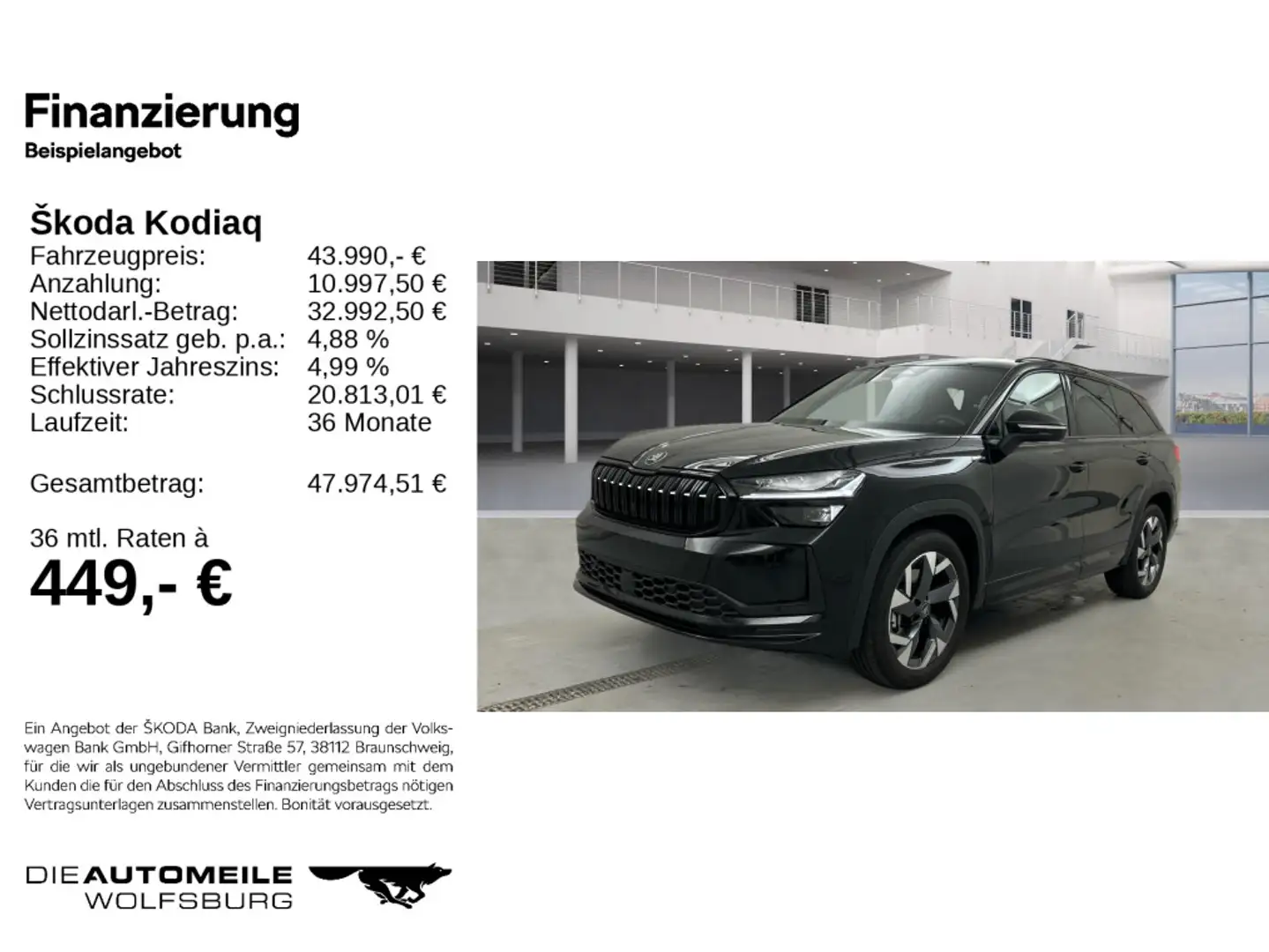 Skoda Kodiaq 1.5TSI DSG SPORTLINE 7SITZE/NAVI/KAM/SITZ Schwarz - 2