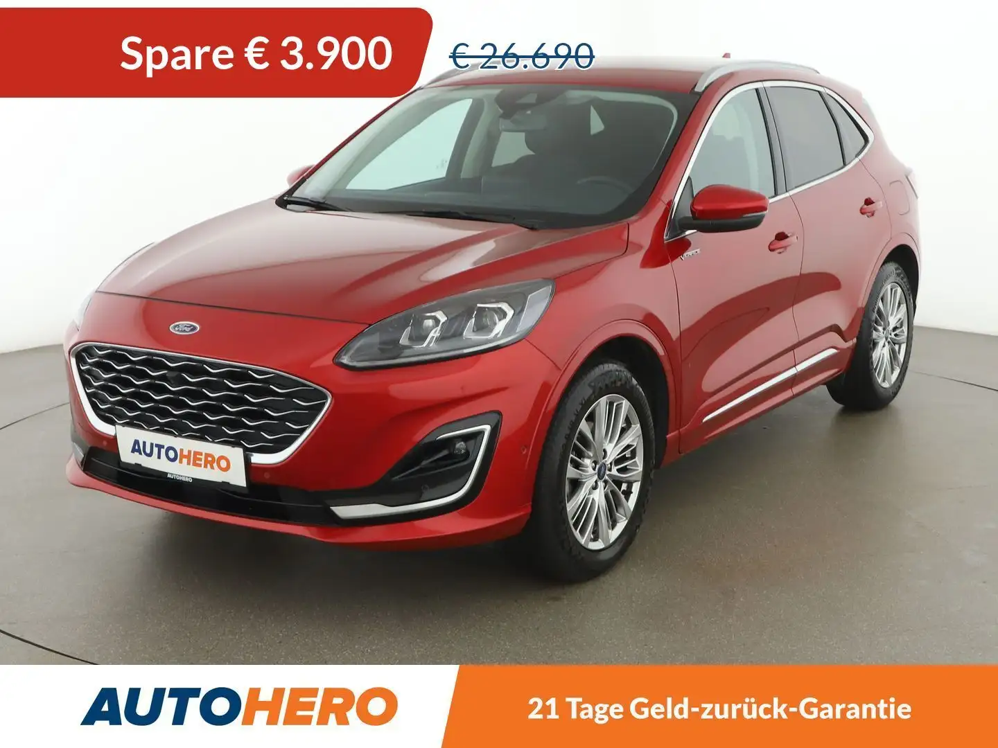 Ford Kuga 2.0 TDCi EcoBlue Vignale Aut. *HUD*ACC*SPUR*B&O* Rot - 1