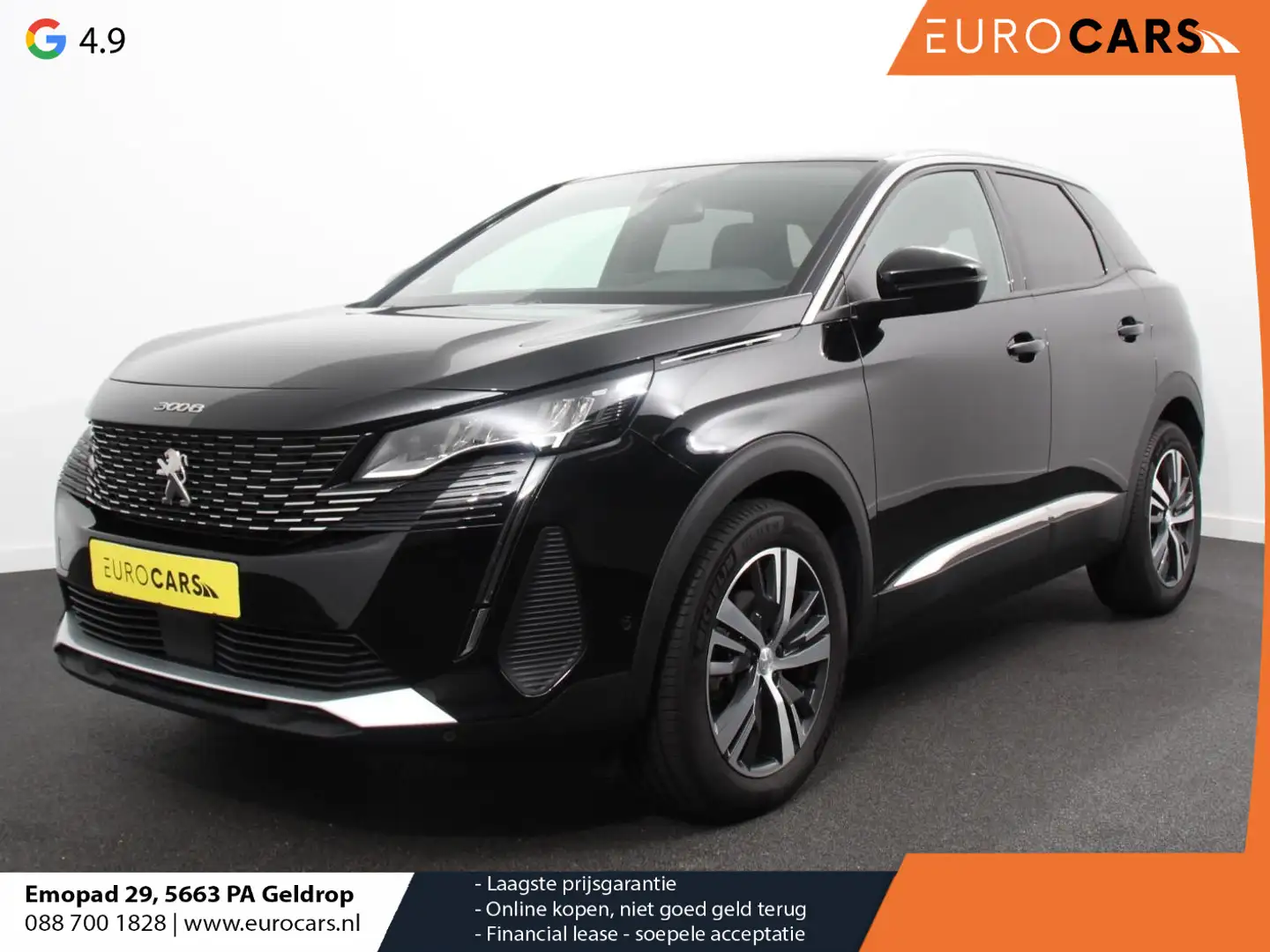 Peugeot 3008 1.2 PureTech Allure Climate control Adaptive cruis Zwart - 1