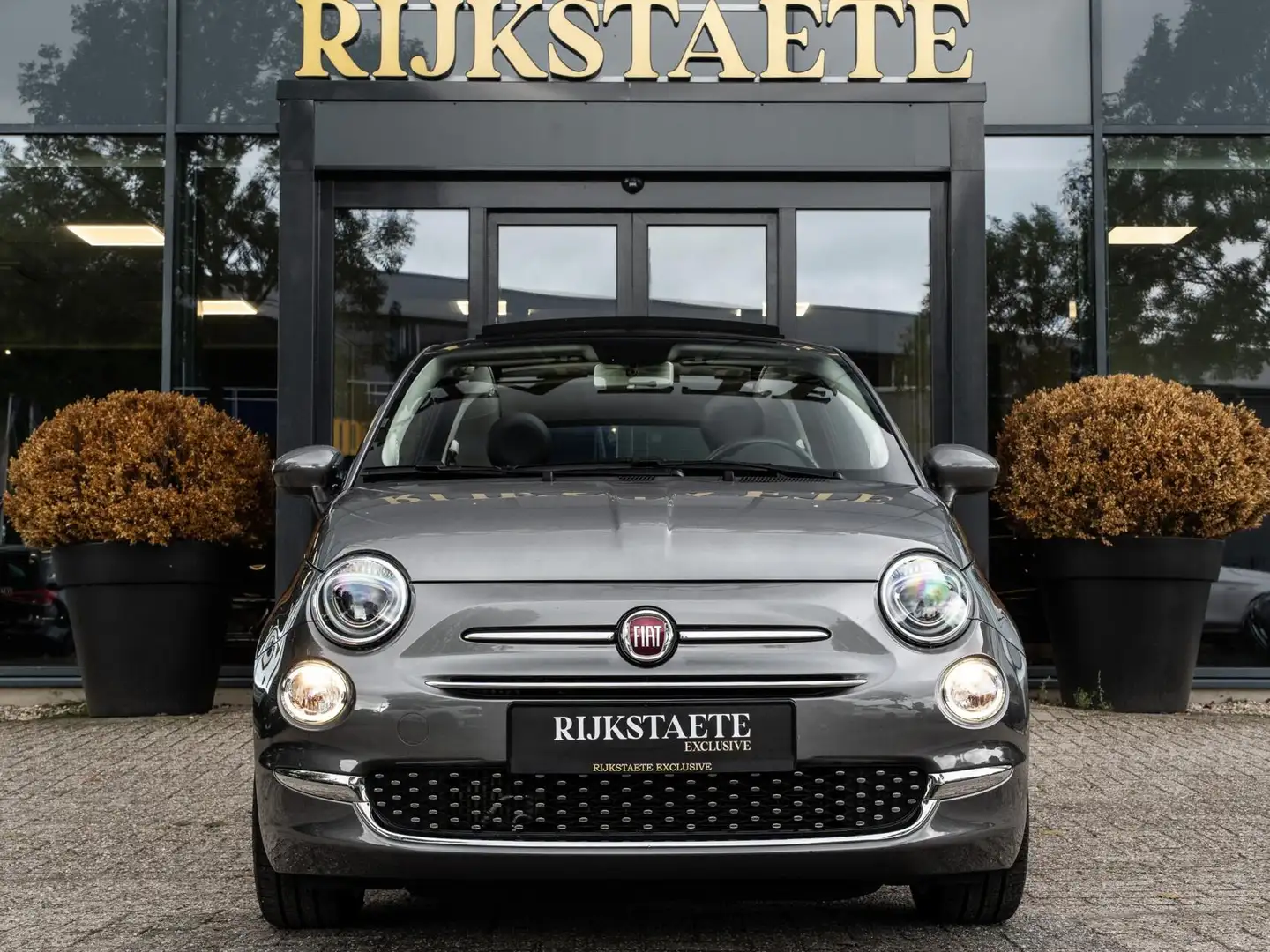 Fiat 500C 0.9 TwinAir Turbo Lounge|CABRIO|AIRCO|LED|CARPLAY Gris - 2