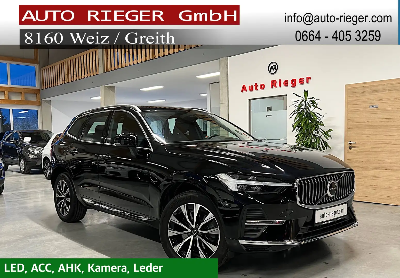 Volvo XC60 Plus Bright AWD AHK, ACC, Kamera Schwarz - 1