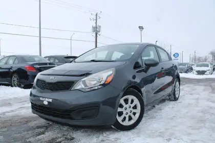 Black 2014 Kia Rio LX Sedan Front-Wheel Drive Automatic