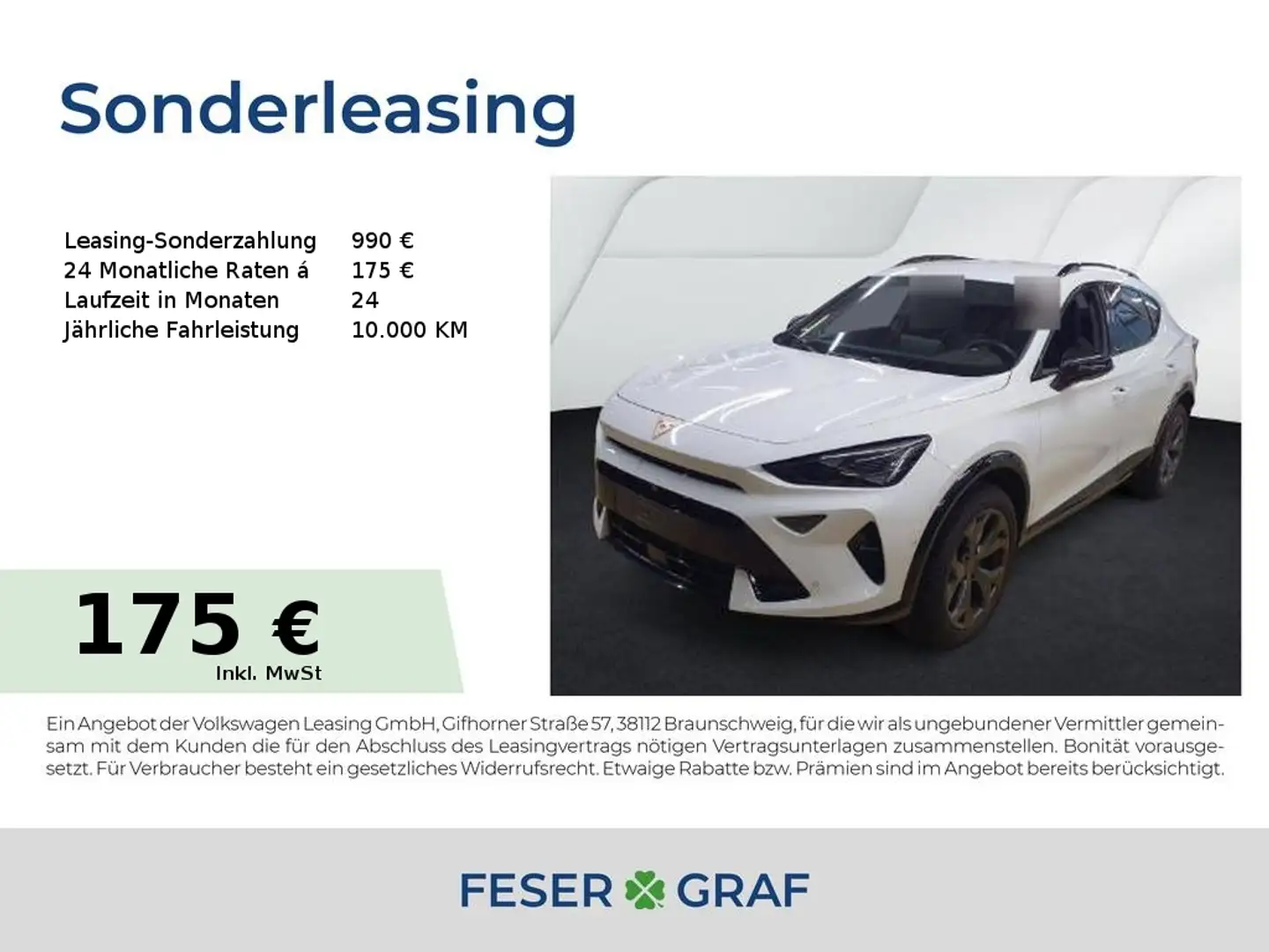 CUPRA Formentor 1.5 eTSI DSG|360°|Navi|SHZ|GJR Weiß - 1