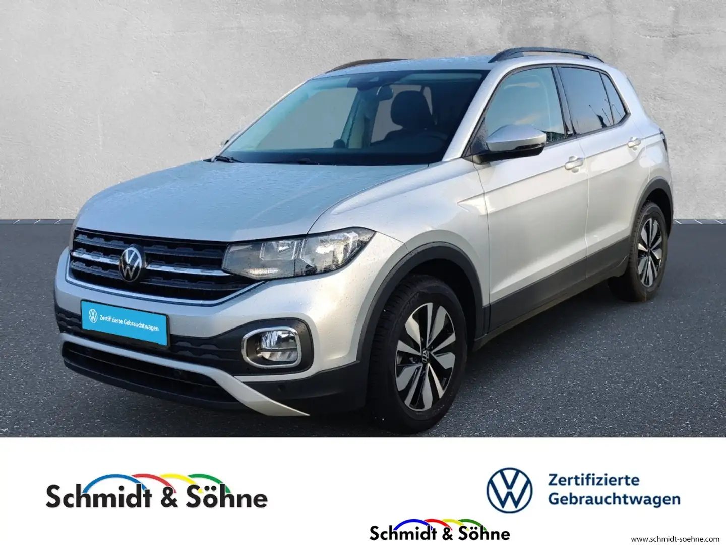 Volkswagen T-Cross 1.0 TSI Move/Navi/ACC/AHK Klima Navi Einparkhilfe Plateado - 1