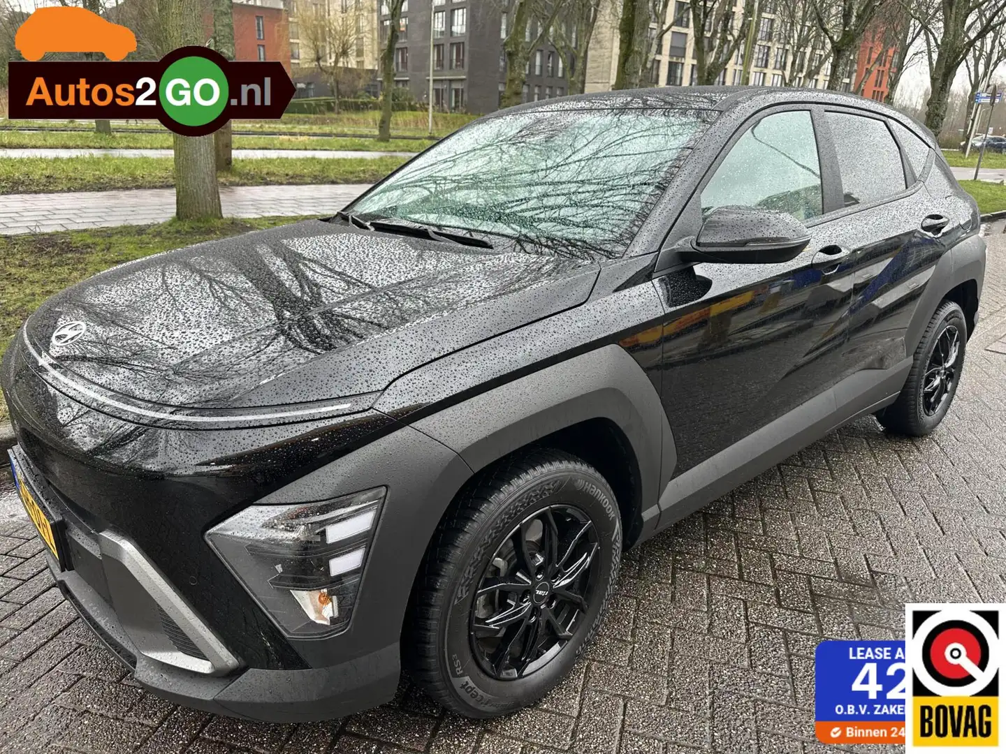 Hyundai KONA 1.6 GDI HEV Comfort Smart Zwart - 1