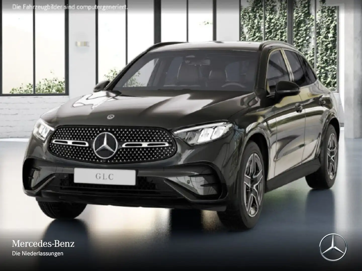 Mercedes-Benz GLC 220 d 4M AMG+NIGHT+AHK+LED+KAMERA+TOTW+KEYLESS Gris - 2