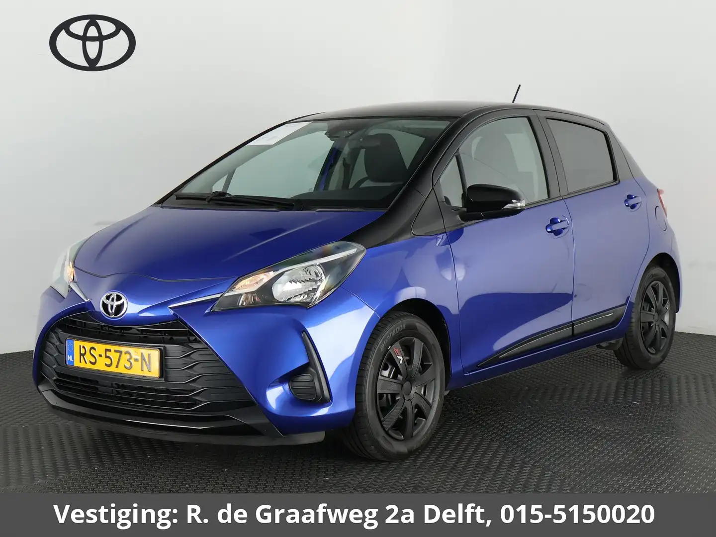 Toyota Yaris 1.0 VVT-i Bi-Tone | Airco | | Privacy Glass | Radi Blauw - 1