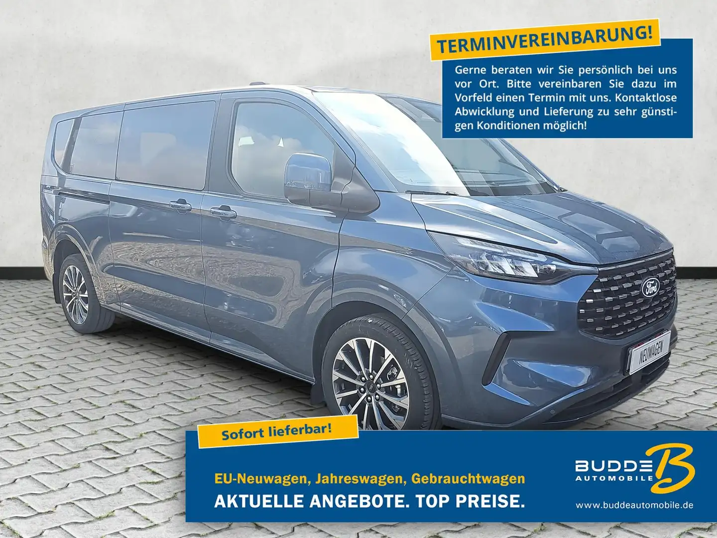Ford Tourneo Custom 2.0 EcoBlue Autom. Titanium X L2 Blau - 1