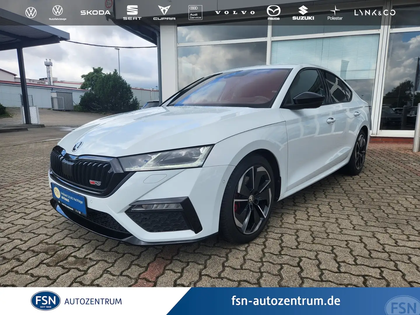 Skoda Octavia RS 2.0 TDI DSG LED AHK HeadUp Memory Navi elektr. Weiß - 1