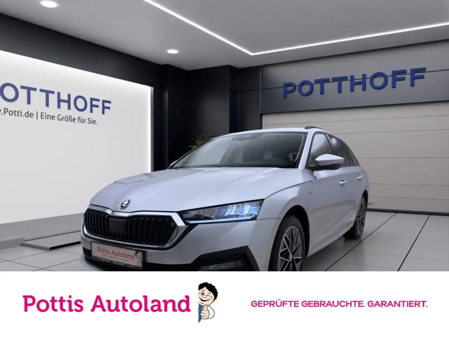 Skoda Octavia Combi 2.0 TDI DSG CLEVER NAVI KAMERA PDC LED Silber - 1