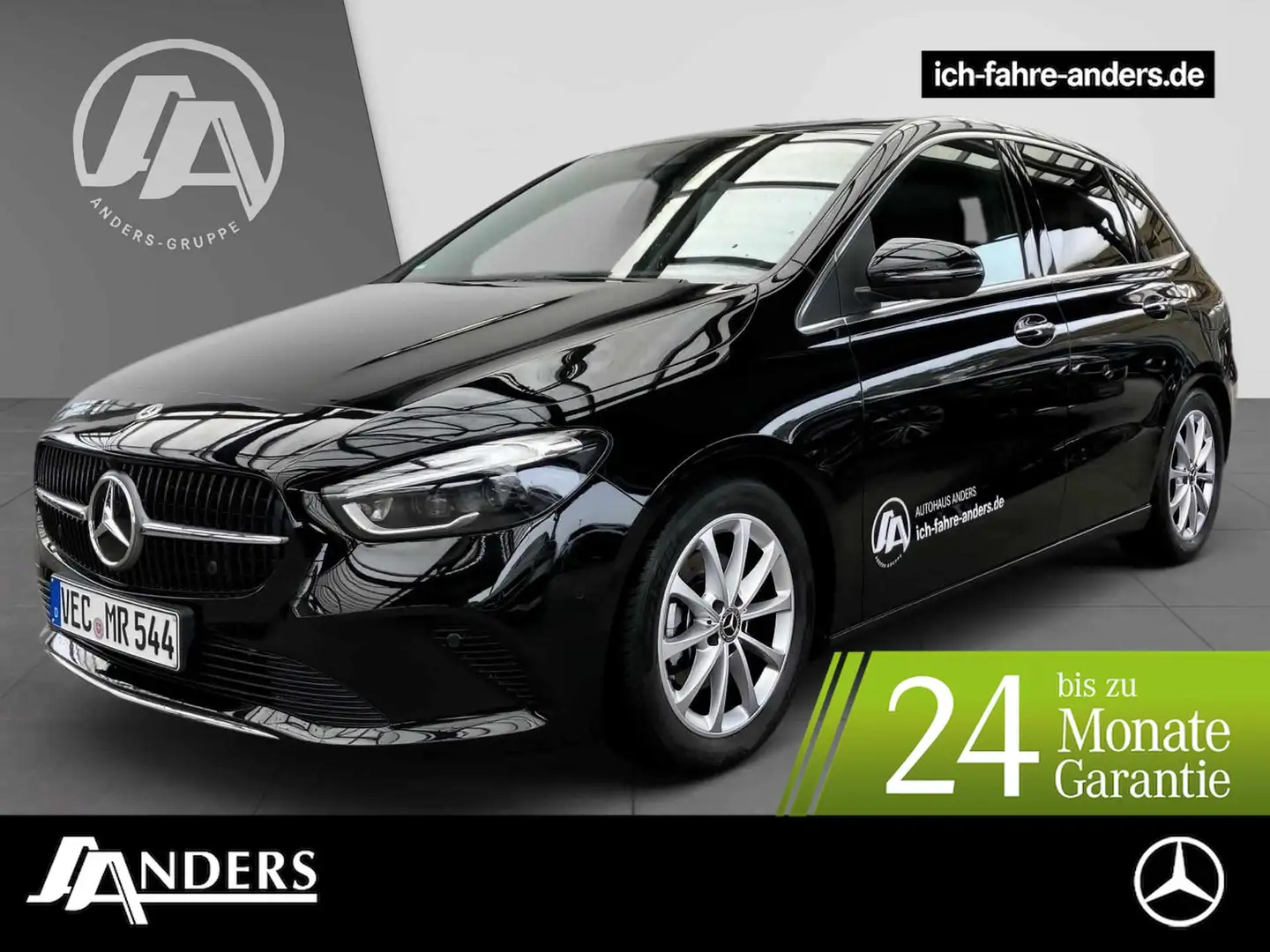Mercedes-Benz B 200 +Progressive+Navi+AHK+SHZ+SpurW+W-Paket+LM Nero - 1