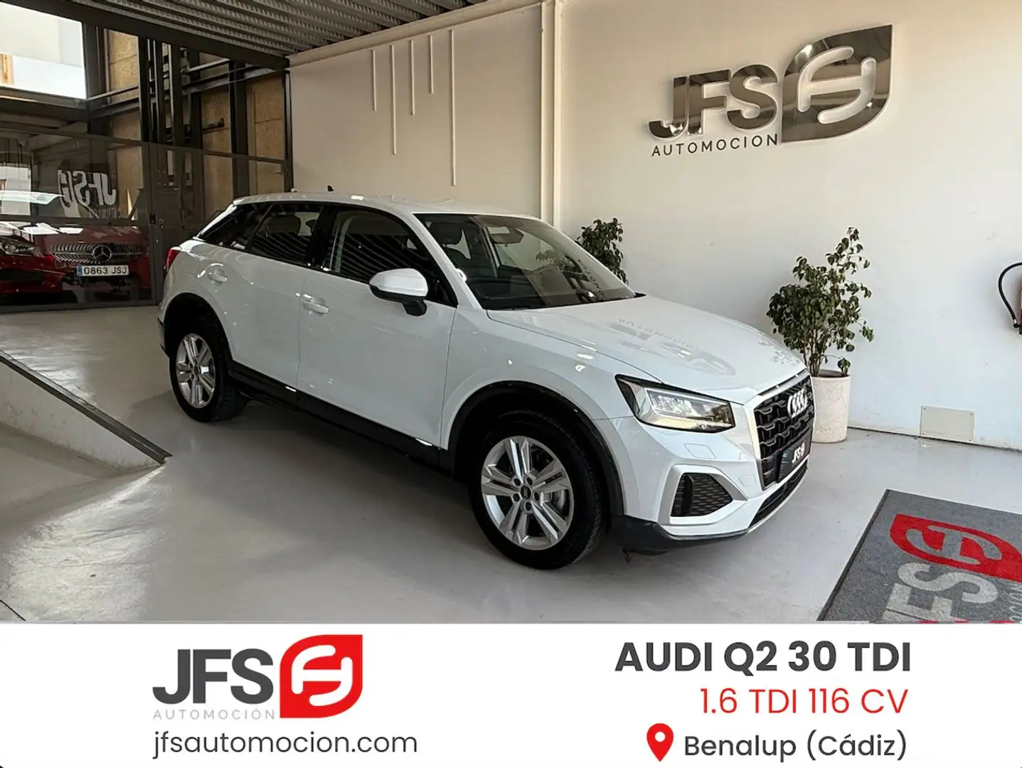 Audi Q2 1.6TDI Advanced S tronic 85kW Blanc - 1