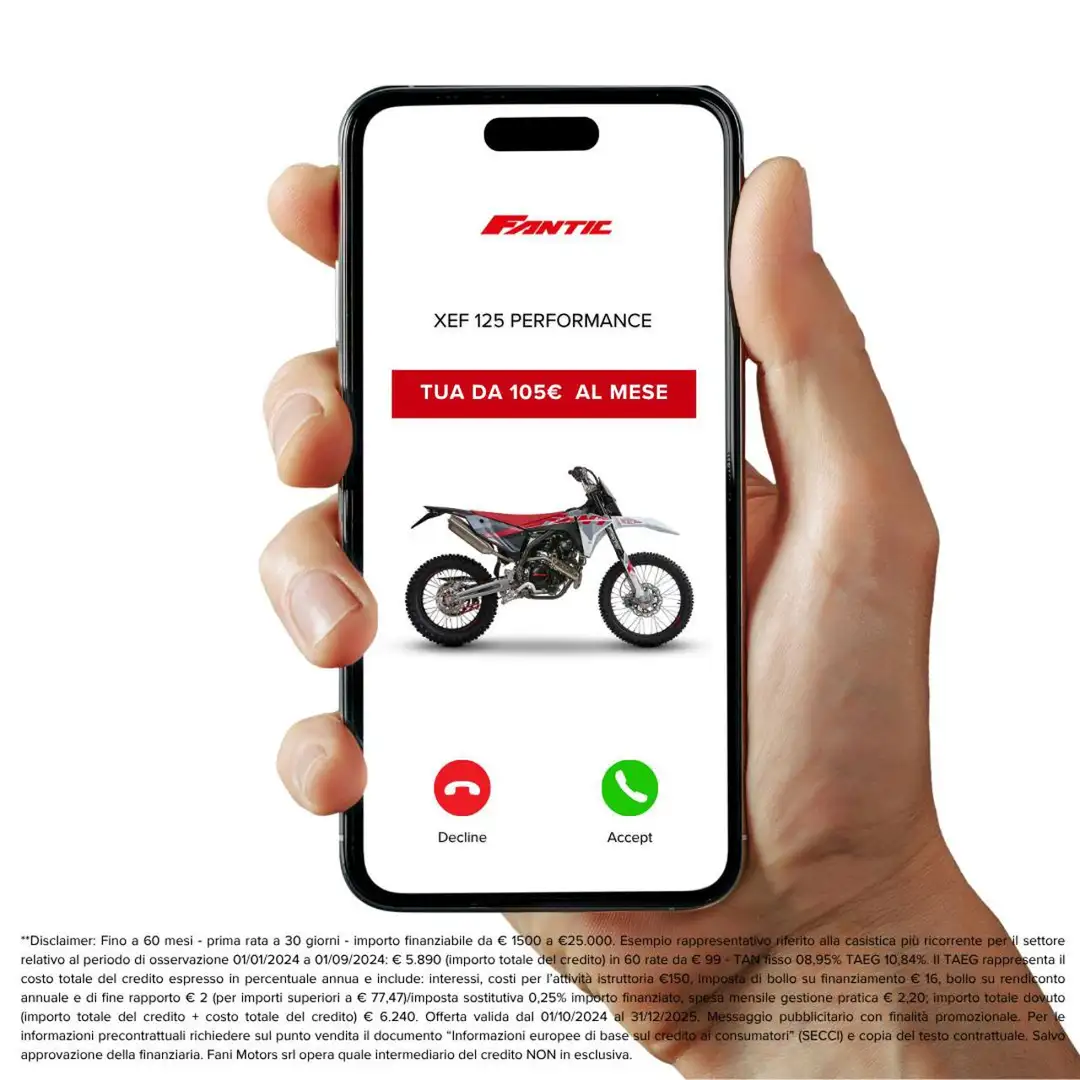 Fantic 125E XEF PERFORMANCE Beyaz - 1