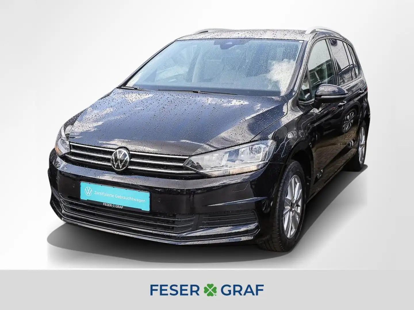 Volkswagen Touran 1.5 TSI Comfortline DSG 7Si AHK Navi RüKa Schwarz - 1
