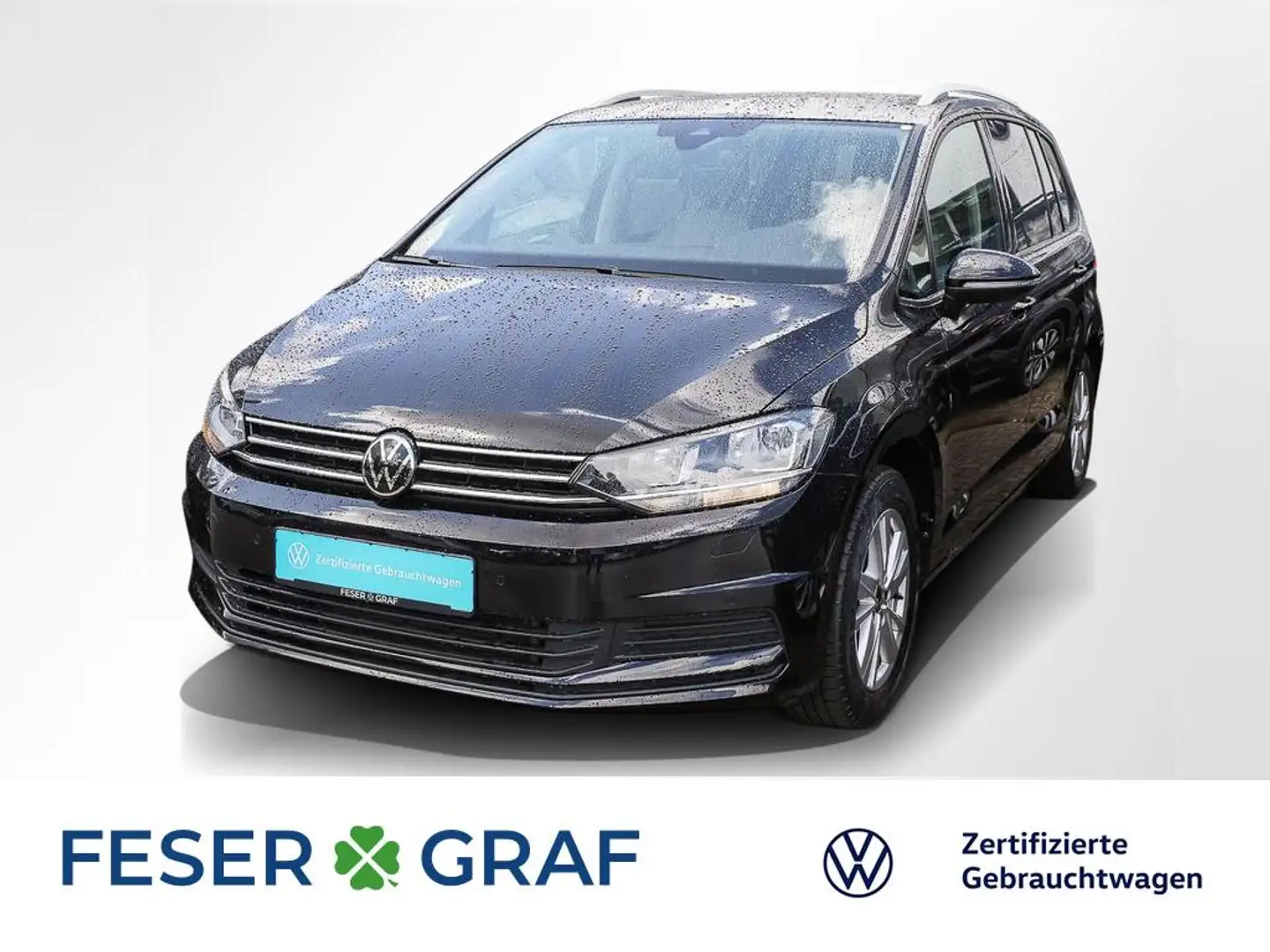 Volkswagen Touran 1.5 TSI Comfortline DSG 7Si AHK Navi RüKa Schwarz - 1