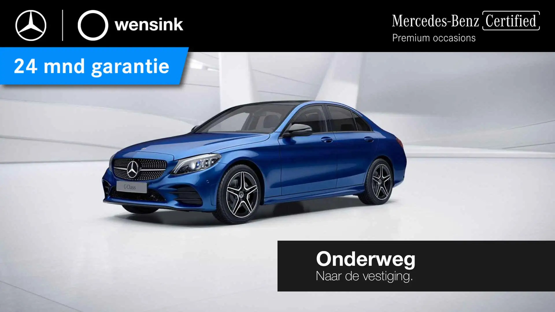 Mercedes-Benz C 180 Business Solution AMG | Night | Panoramadak | Wide Blau - 1