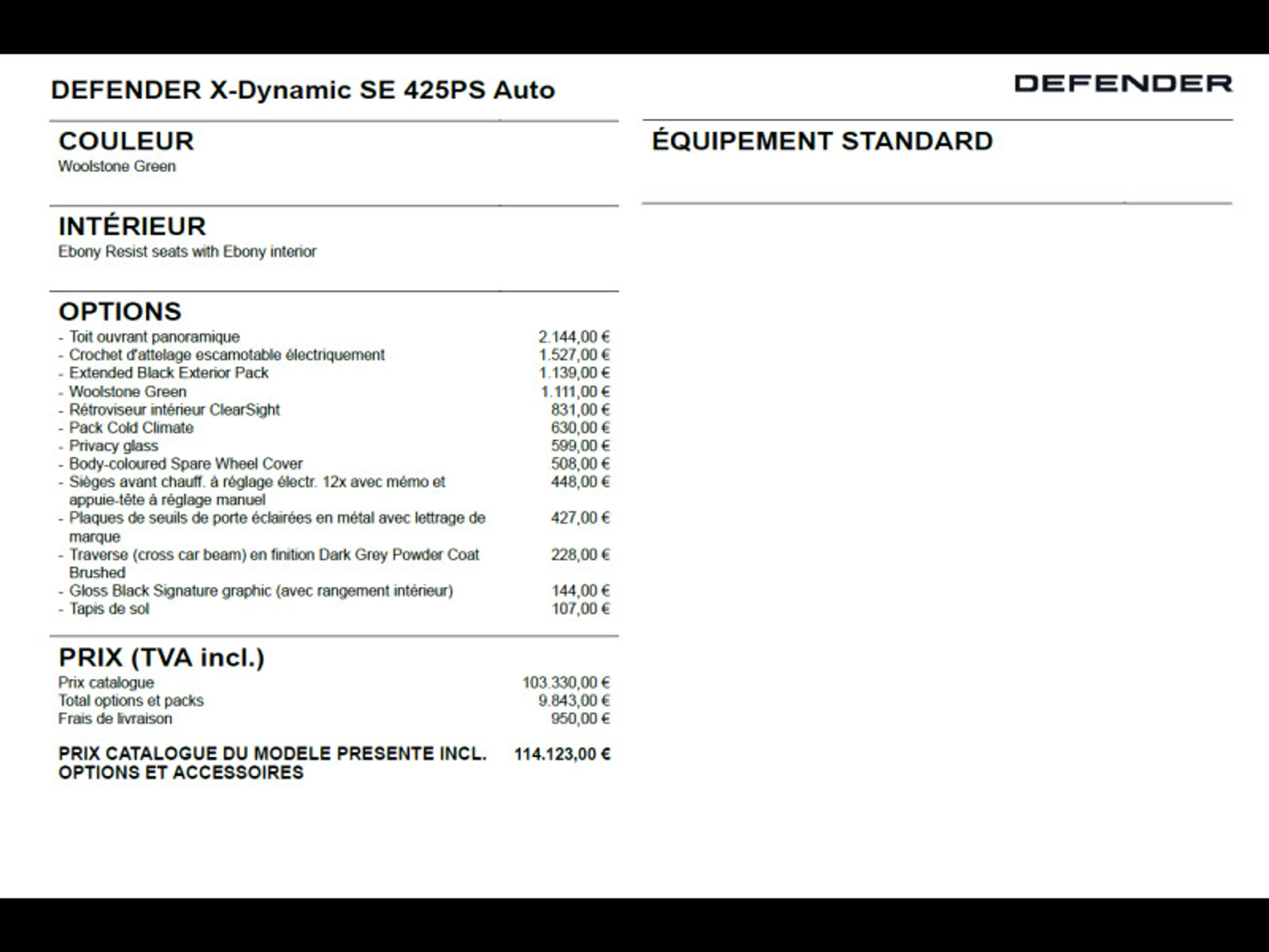 Land Rover Defender 110 P425 X-Dynamic SE AWD Auto. 26MY — photo 6