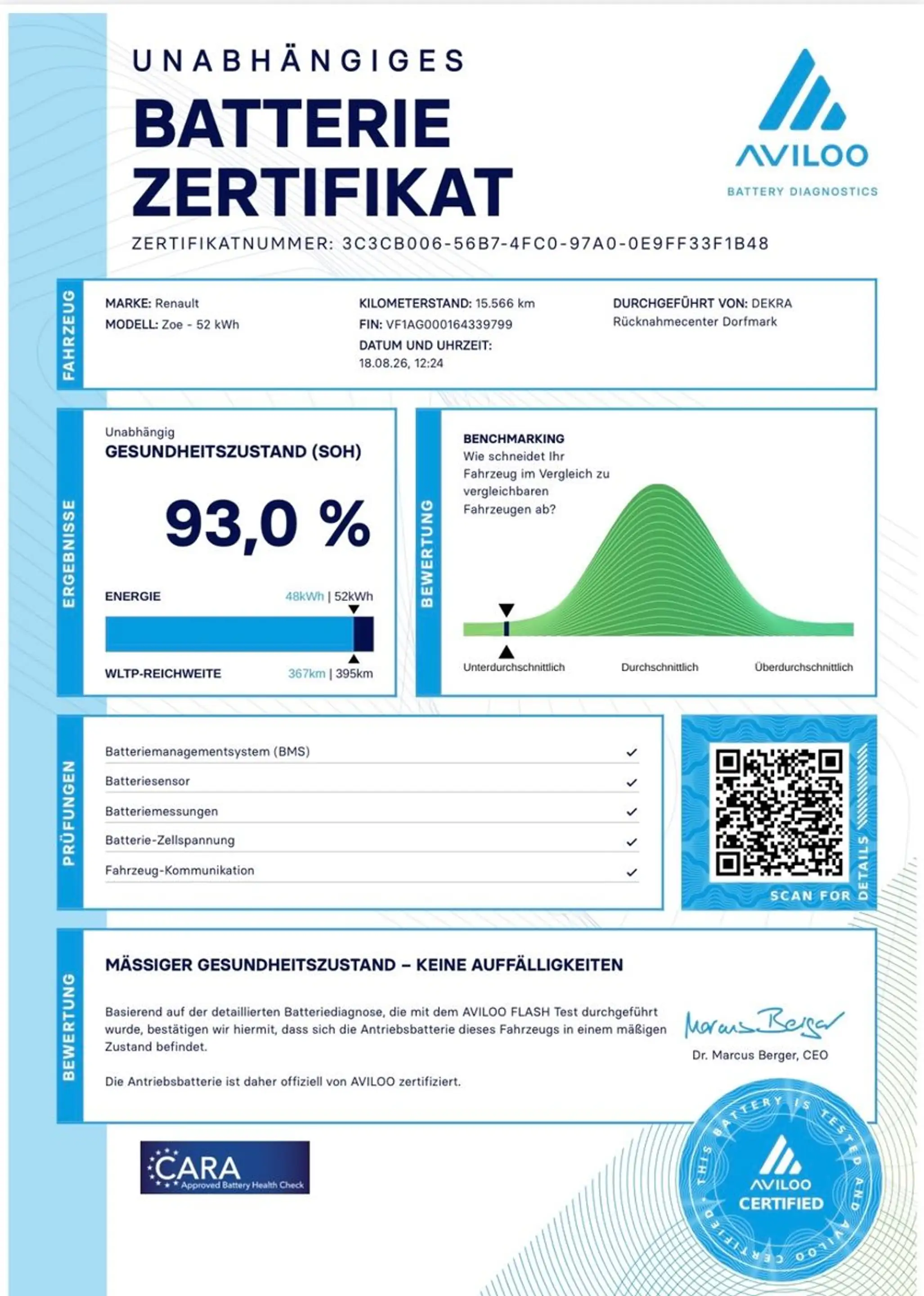 Renault ZOE Z.E.50 Experience/App.CarPl./Sitzhzg./Klimaa — photo 7