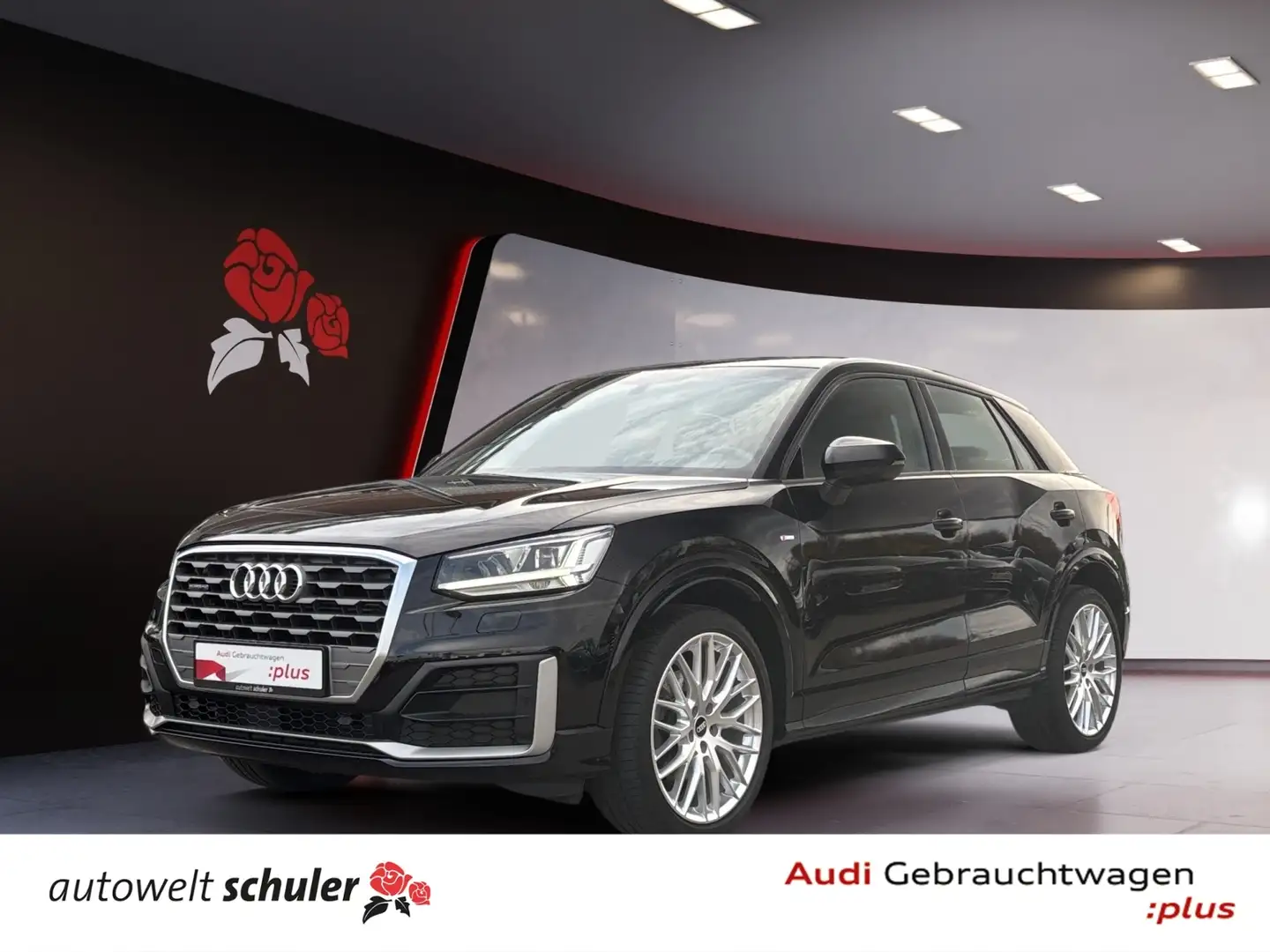 Audi Q2 40 2.0 TFSI quattro sport S-line AHK Navi LED RFK Schwarz - 1