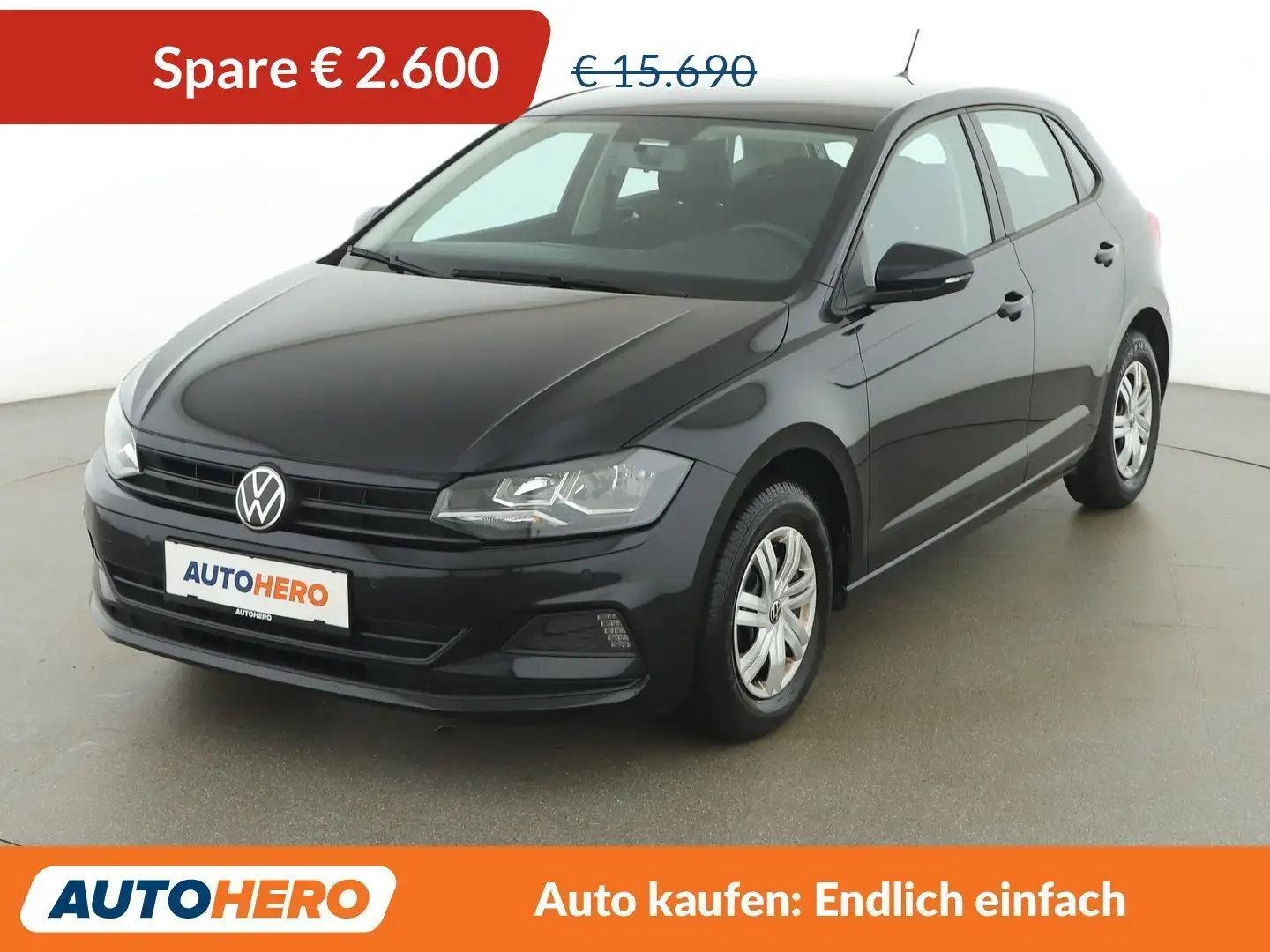 Volkswagen Polo 1.0  *TEMPO*CARPLAY&AUTO*PDC*KLIMA* Schwarz - 1