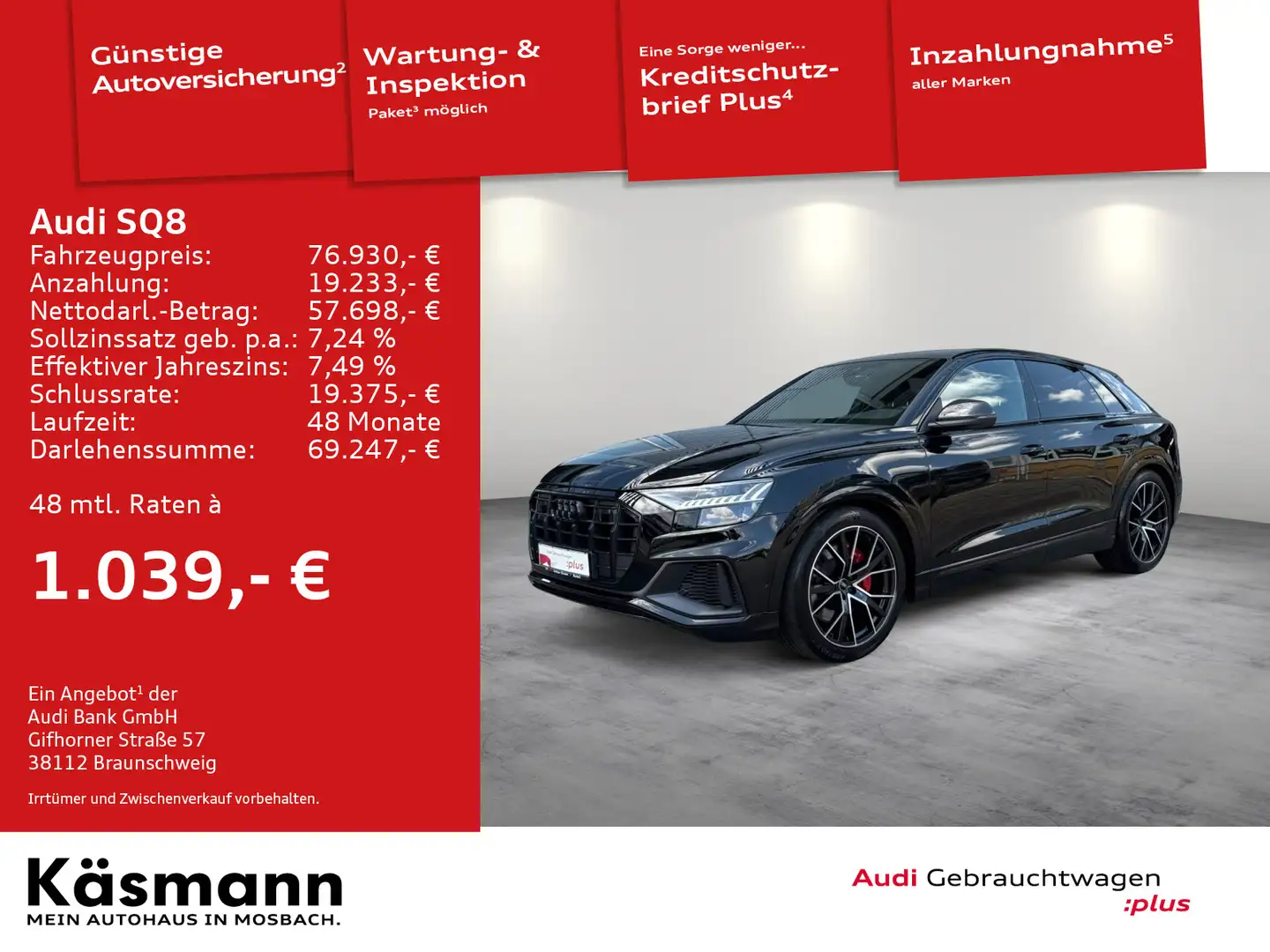 Audi SQ8 TFSI competition plus quattro AHK MATRIX Schwarz - 1