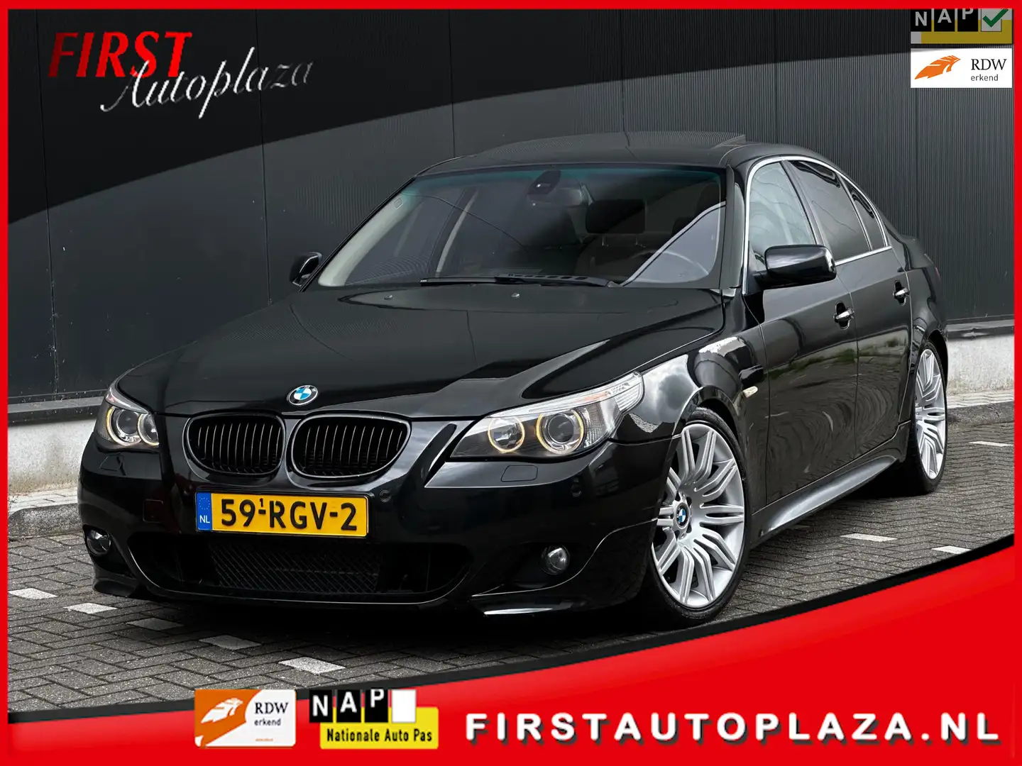 BMW 523 5-serie 523i Executive M-PAKKET AUTOMAAT MEMORY/NA Negro - 1