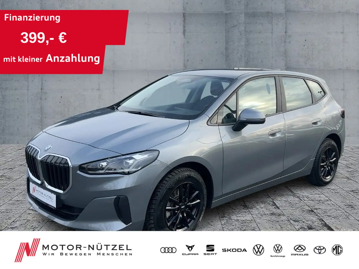 BMW 220i Active Tourer LED+NAVI+SHZ+RFK+DAB+AHK+17" Grau - 1