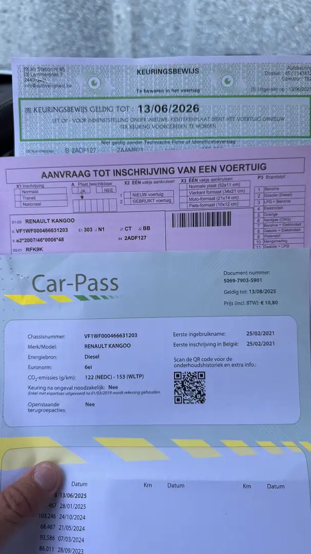 Renault Kangoo Maxi_5700€ netto_Gekeurd voor verkoop Blanc - 2