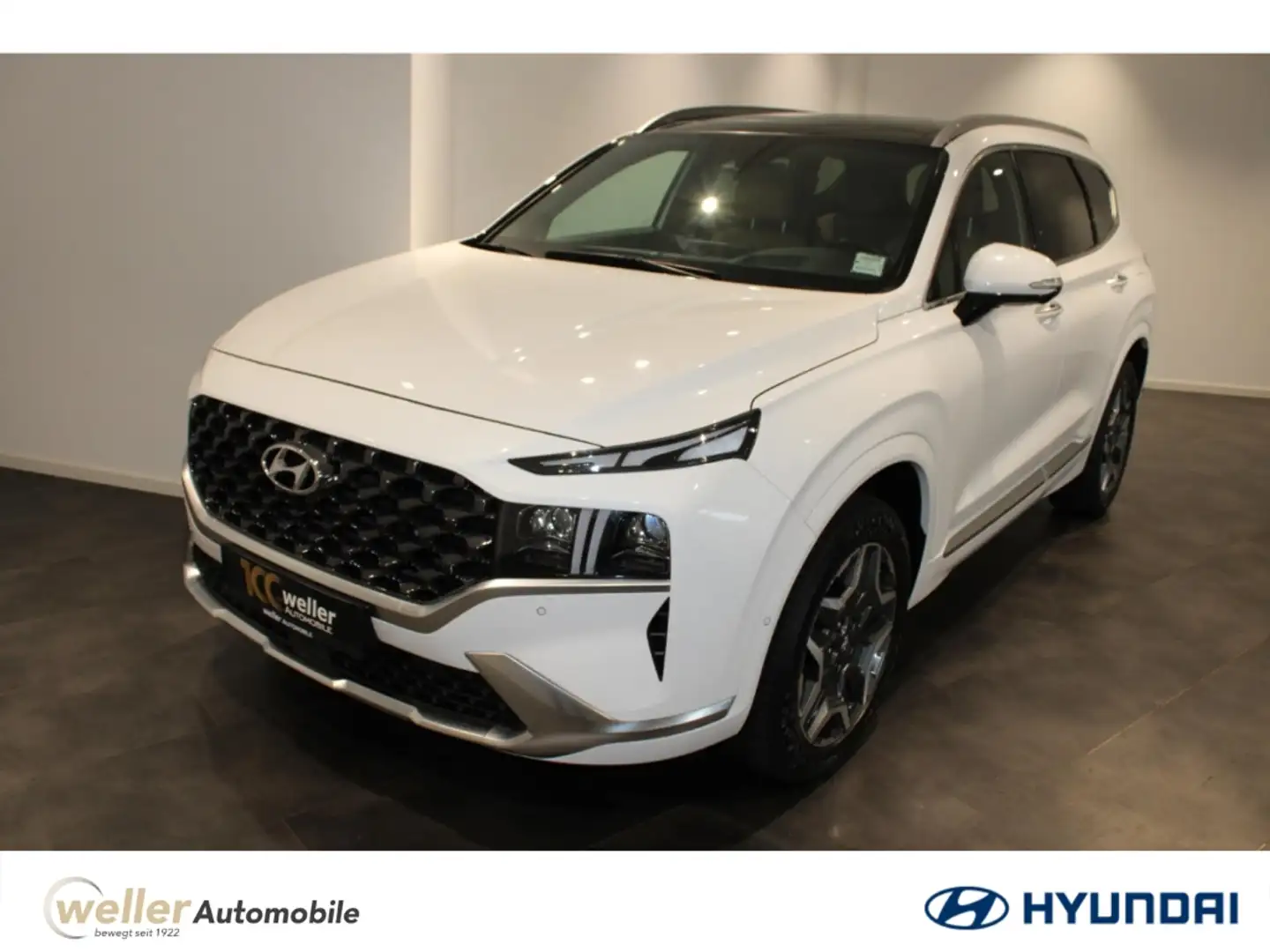 Hyundai SANTA FE 1.6 T-GDi Hybrid ''Signature'' AWD Leder Klimaauto Weiß - 1