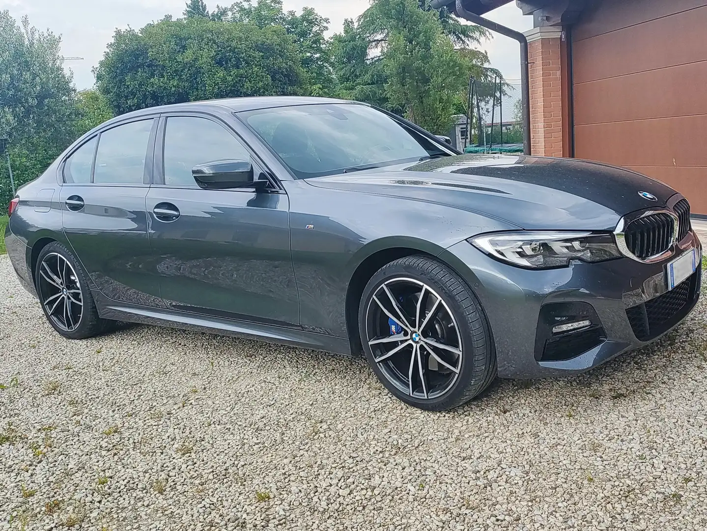 BMW 330 Serie 3 G20 2019 Berlina 330e Msport auto Grigio - 1