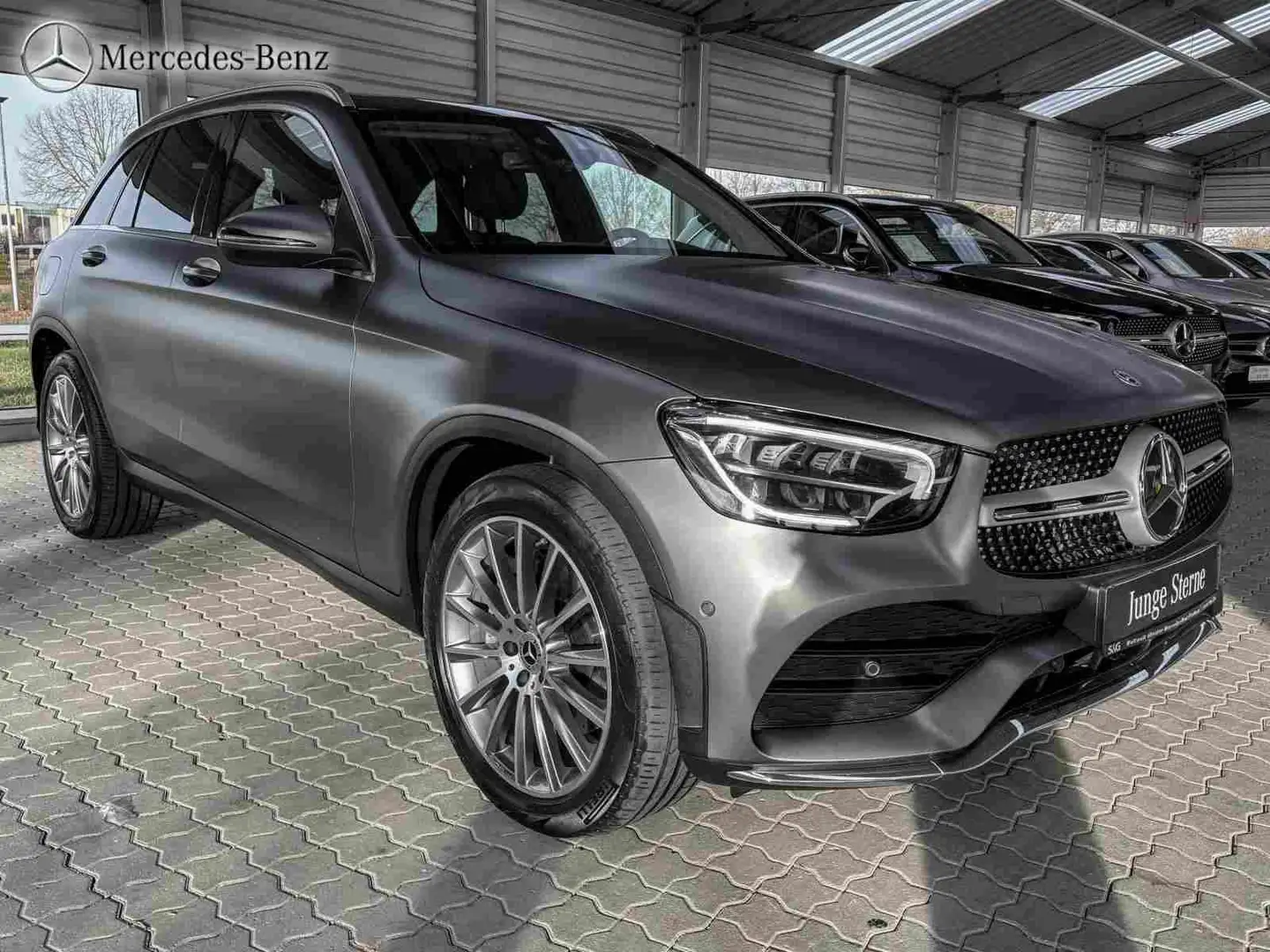 Mercedes-Benz GLC 400 d 4M AMG Towink+Business+Pano+Spurhalte Grijs - 2