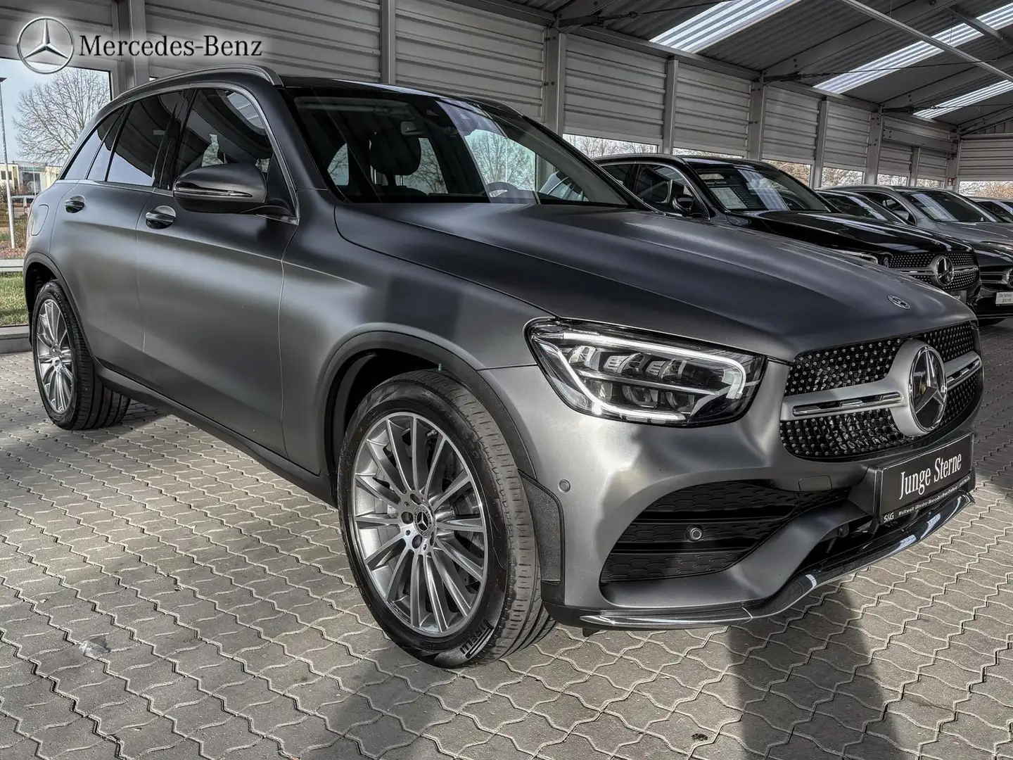 Mercedes-Benz GLC 400 d 4M AMG Towink+Business+Pano+Spurhalte Gris - 2
