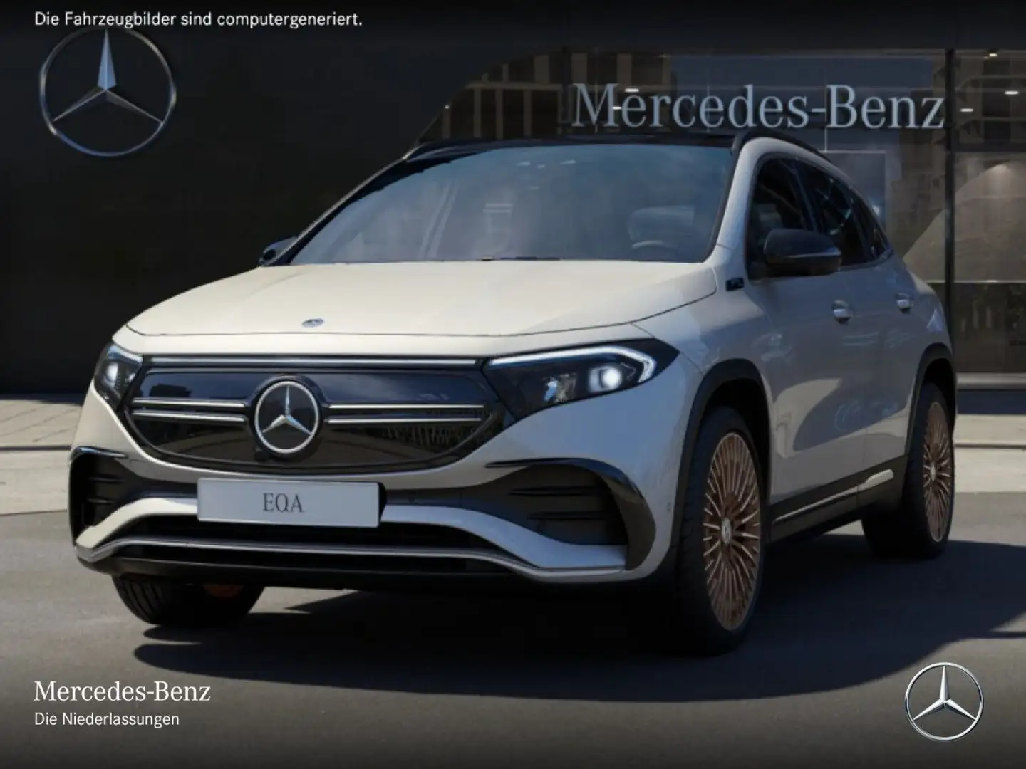 Mercedes-Benz EQA 250 ELECTRICART+20"+PLUS-PAKET+PANO+360+MEMORY Weiß - 2
