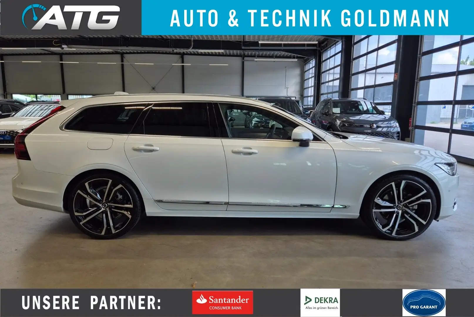 Volvo V90 2.0 d ULTIMATE BRIGHT LEDER PANO STANDHZ AHK Weiß - 1