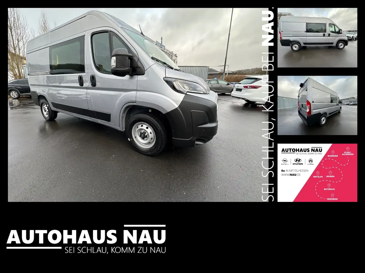 Opel Movano Cargo 3,5t L2H2 2.2 BlueHDi 140 sofort verf Grau - 1