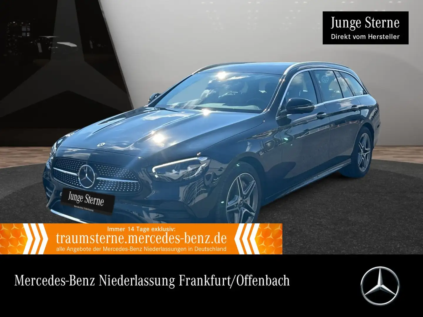 Mercedes-Benz E 400 d T 4M AMG+360+AHK+LED+STHZG+FAHRASS+9G Schwarz - 1
